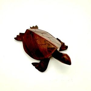 Vintage Carved Wooden Sea Turtle